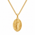 Blessed Virgin Mary Medal Necklace