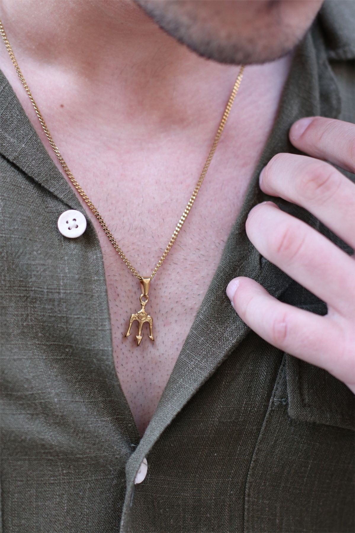 Trident Pendant Necklace