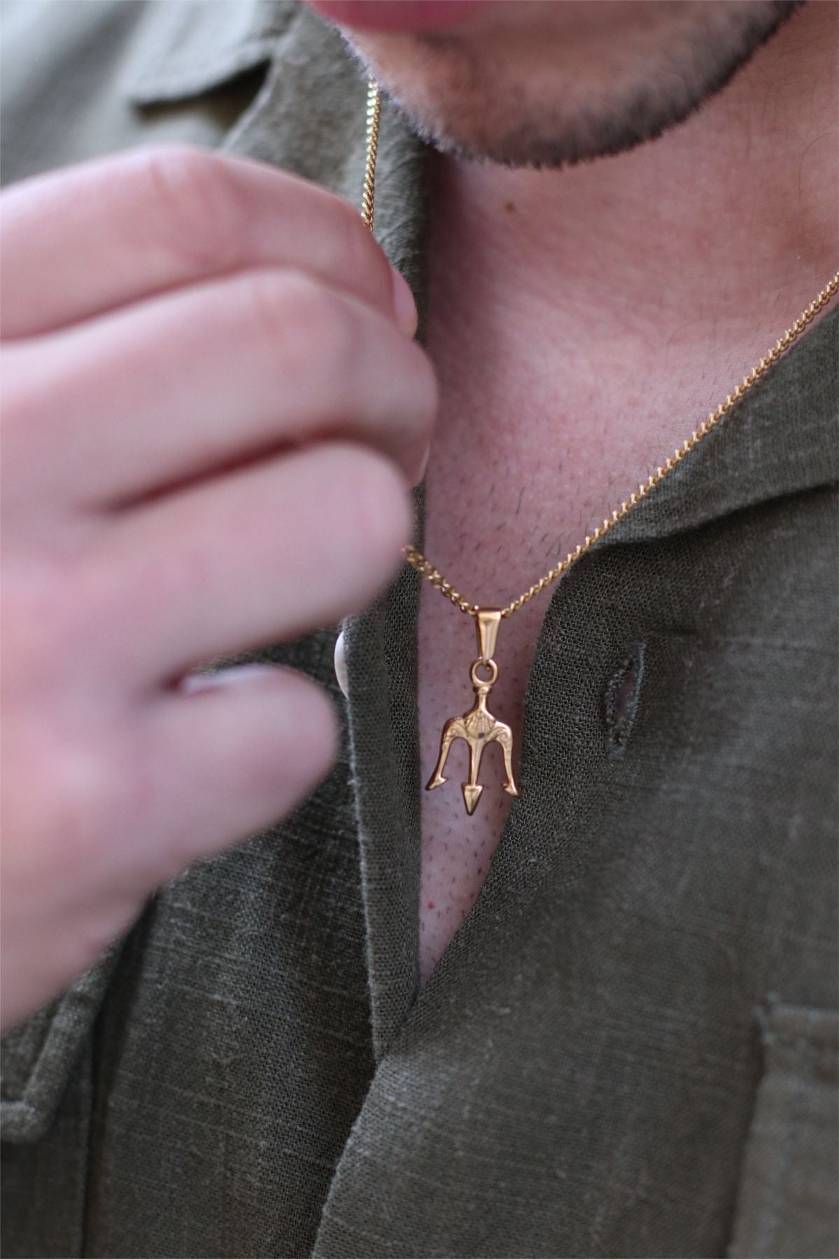 Trident Pendant Necklace