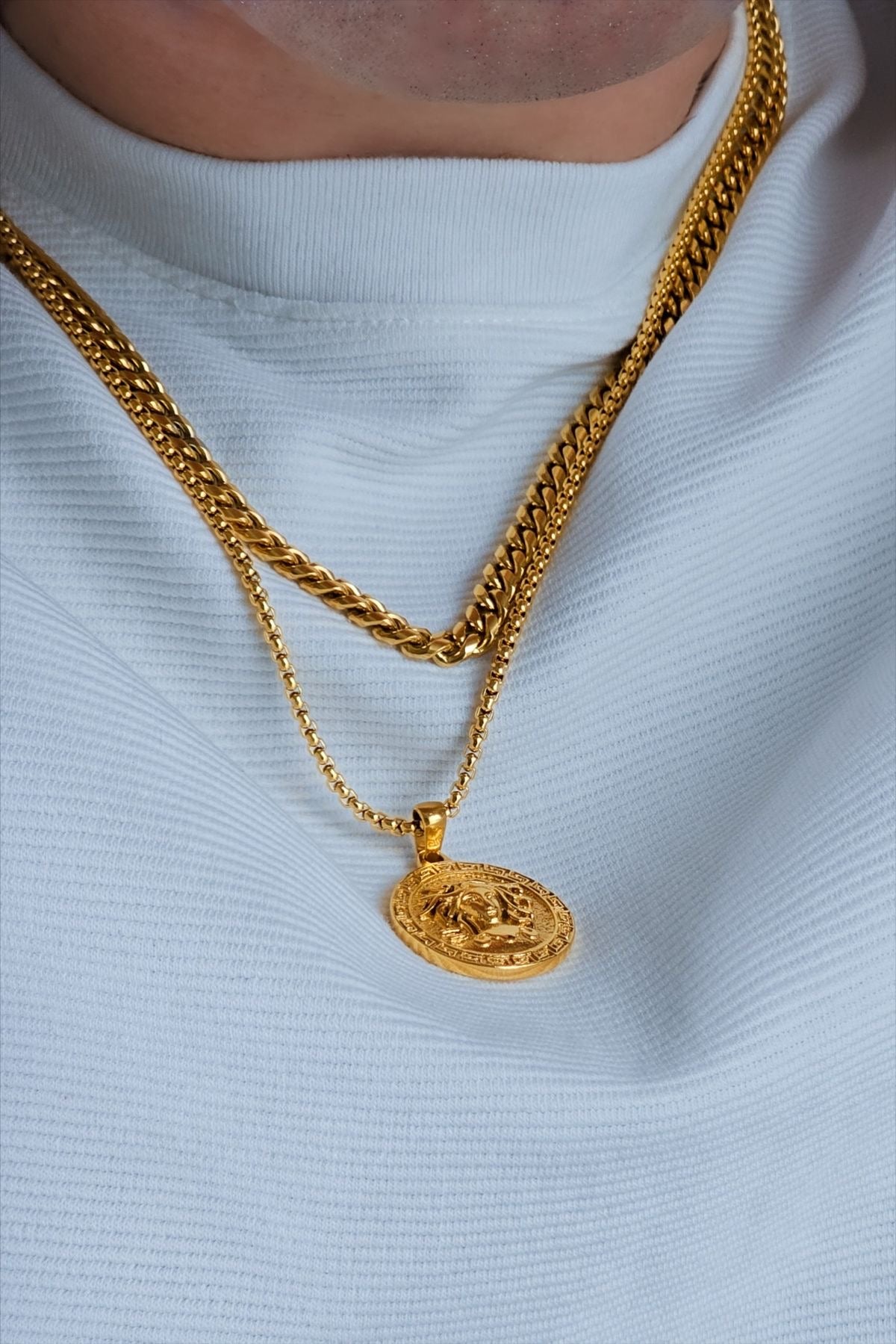 Medusa Coin Necklace