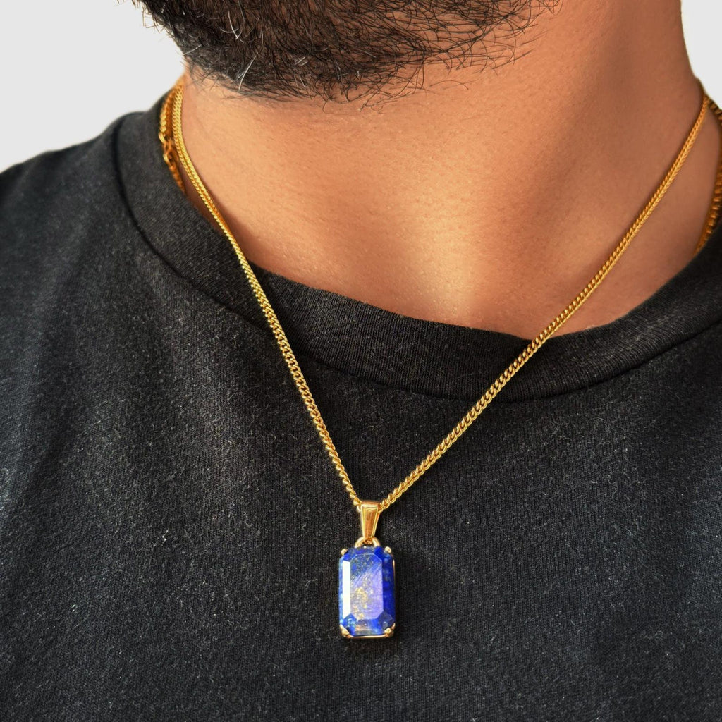 Sapphire Glow Pendant Necklace