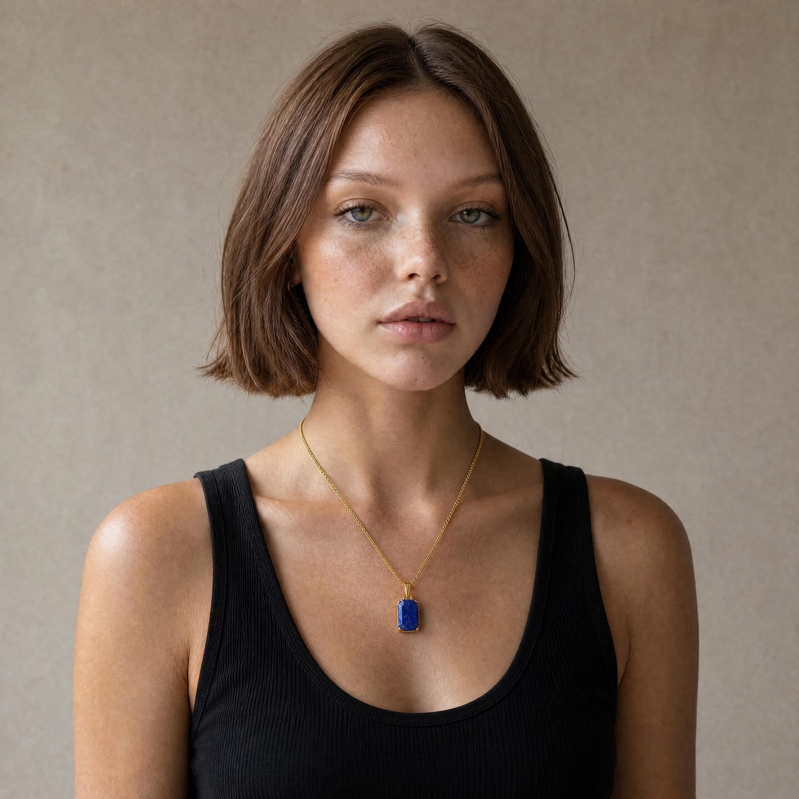 Sapphire Glow Pendant Necklace