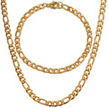 Figaro 5mm Necklace and Bracelet Set
