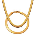 Herringbone 5mm Necklace and Bracelet Set