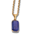Sapphire Glow Pendant Necklace